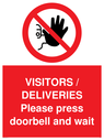 visitors--deliveries-please-press-doorbell-and-wait-sign-~