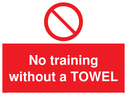 no-training-without-a-towel-sign-~