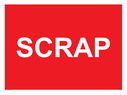 scrap--white-text-on-red-text-only-sign~