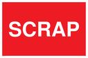 scrap--white-text-on-red-text-only-sign~