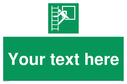 custom-emergency-escape-ladder-sign-add-your-own-custom-text-normal-delivery-tim~