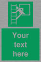 custom-emergency-escape-ladder-sign-add-your-own-custom-text-normal-delivery-tim~