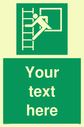 custom-emergency-escape-ladder-sign-add-your-own-custom-text-normal-delivery-tim~