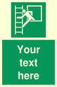 custom-emergency-escape-ladder-sign-add-your-own-custom-text-normal-delivery-tim~