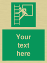 custom-emergency-escape-ladder-sign-add-your-own-custom-text-normal-delivery-tim~