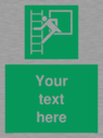 custom-emergency-escape-ladder-sign-add-your-own-custom-text-normal-delivery-tim~