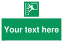 custom-emergency-escape-ladder-sign-add-your-own-custom-text-normal-delivery-tim~