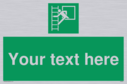 custom-emergency-escape-ladder-sign-add-your-own-custom-text-normal-delivery-tim~