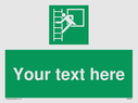 custom-emergency-escape-ladder-sign-add-your-own-custom-text-normal-delivery-tim~