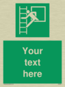 custom-emergency-escape-ladder-sign-add-your-own-custom-text-normal-delivery-tim~