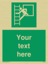 custom-emergency-escape-ladder-sign-add-your-own-custom-text-normal-delivery-tim~