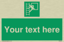 custom-emergency-escape-ladder-sign-add-your-own-custom-text-normal-delivery-tim~