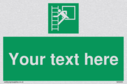 custom-emergency-escape-ladder-sign-add-your-own-custom-text-normal-delivery-tim~