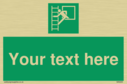 custom-emergency-escape-ladder-sign-add-your-own-custom-text-normal-delivery-tim~