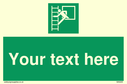 custom-emergency-escape-ladder-sign-add-your-own-custom-text-normal-delivery-tim~