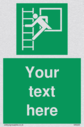 custom-emergency-escape-ladder-sign-add-your-own-custom-text-normal-delivery-tim~
