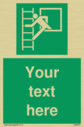 custom-emergency-escape-ladder-sign-add-your-own-custom-text-normal-delivery-tim~