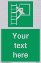 custom-emergency-escape-ladder-sign-add-your-own-custom-text-normal-delivery-tim~