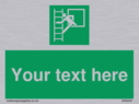 custom-emergency-escape-ladder-sign-add-your-own-custom-text-normal-delivery-tim~