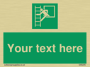 custom-emergency-escape-ladder-sign-add-your-own-custom-text-normal-delivery-tim~