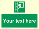 custom-emergency-escape-ladder-sign-add-your-own-custom-text-normal-delivery-tim~
