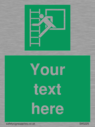 custom-emergency-escape-ladder-sign-add-your-own-custom-text-normal-delivery-tim~