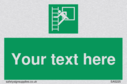 custom-emergency-escape-ladder-sign-add-your-own-custom-text-normal-delivery-tim~