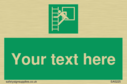 custom-emergency-escape-ladder-sign-add-your-own-custom-text-normal-delivery-tim~