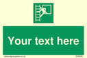 custom-emergency-escape-ladder-sign-add-your-own-custom-text-normal-delivery-tim~