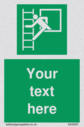 custom-emergency-escape-ladder-sign-add-your-own-custom-text-normal-delivery-tim~