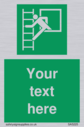 custom-emergency-escape-ladder-sign-add-your-own-custom-text-normal-delivery-tim~