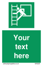custom-emergency-escape-ladder-sign-add-your-own-custom-text-normal-delivery-tim~