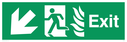 fire-exit--emergency-exit-sign-with-arrow-diagonally-down-amp-left-with-running-~
