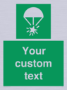 custom-sign-safe-condition-rocket-parachute-flare~