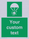 custom-sign-safe-condition-rocket-parachute-flare~