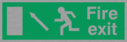 fire-exit--emergency-exit-sign-with-running-man-facing-left-amp-arrow-diagonally~