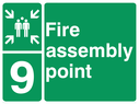 assembly-point-symbol-with-zone-or-unique-reference-of-9nbspnine~