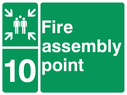 assembly-point-symbol-with-zone-or-unique-reference-of-10-ten~