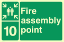 assembly-point-symbol-with-zone-or-unique-reference-of-10-ten~