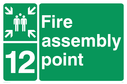 assembly-point-symbol-with-zone-or-unique-reference-of-12nbsptwelve~