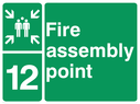 assembly-point-symbol-with-zone-or-unique-reference-of-12nbsptwelve~