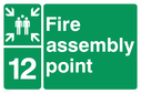 assembly-point-symbol-with-zone-or-unique-reference-of-12nbsptwelve~