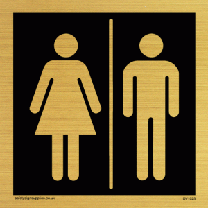 male & female toilet symbols - toilet door sign