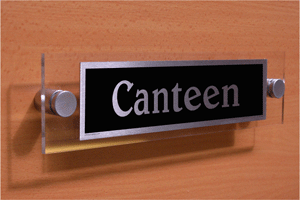 canteen - door sign