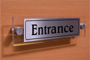 entrance - sign