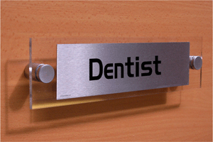 dentist - door sign