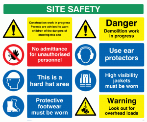 Site safety board - style 1