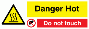 danger hot do not touch