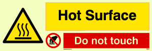Hot Surface. Do not touch