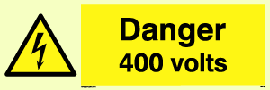 Danger 400 volts
